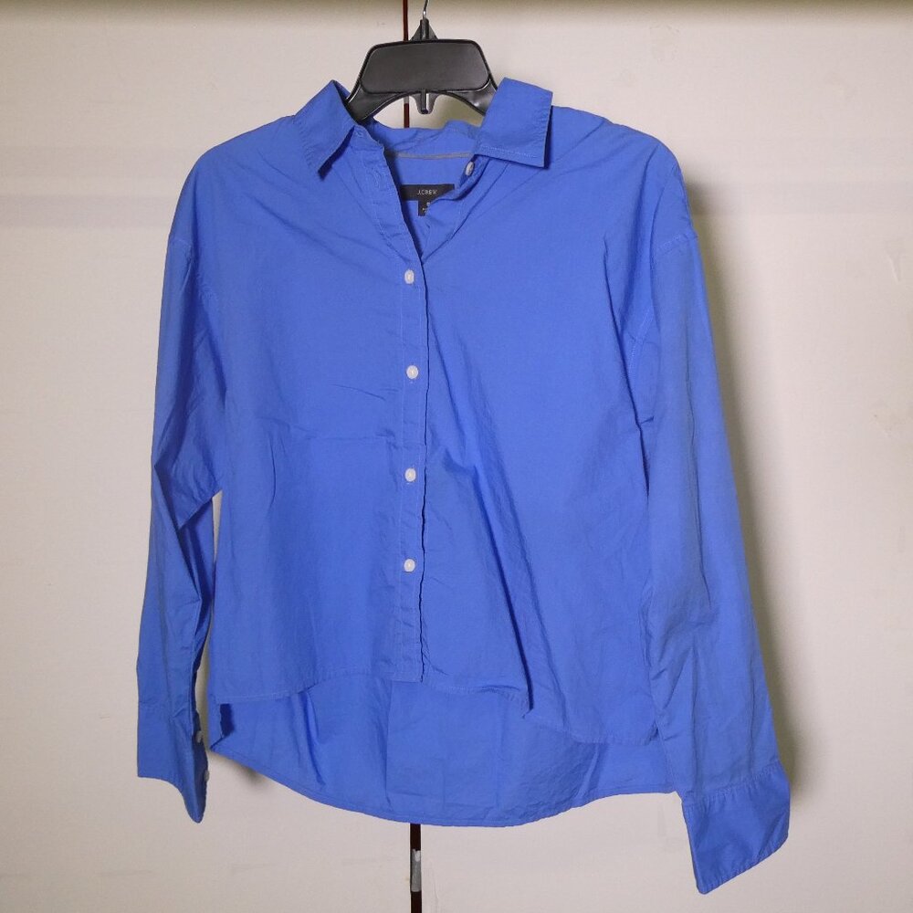 J. Crew Button Down Top – Blue, Size 8